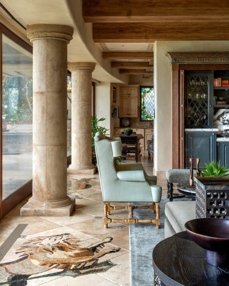 Stephanie Parisi sought to bridge time periods aesthetics and geography for this clients La Jolla home. “They loved the...