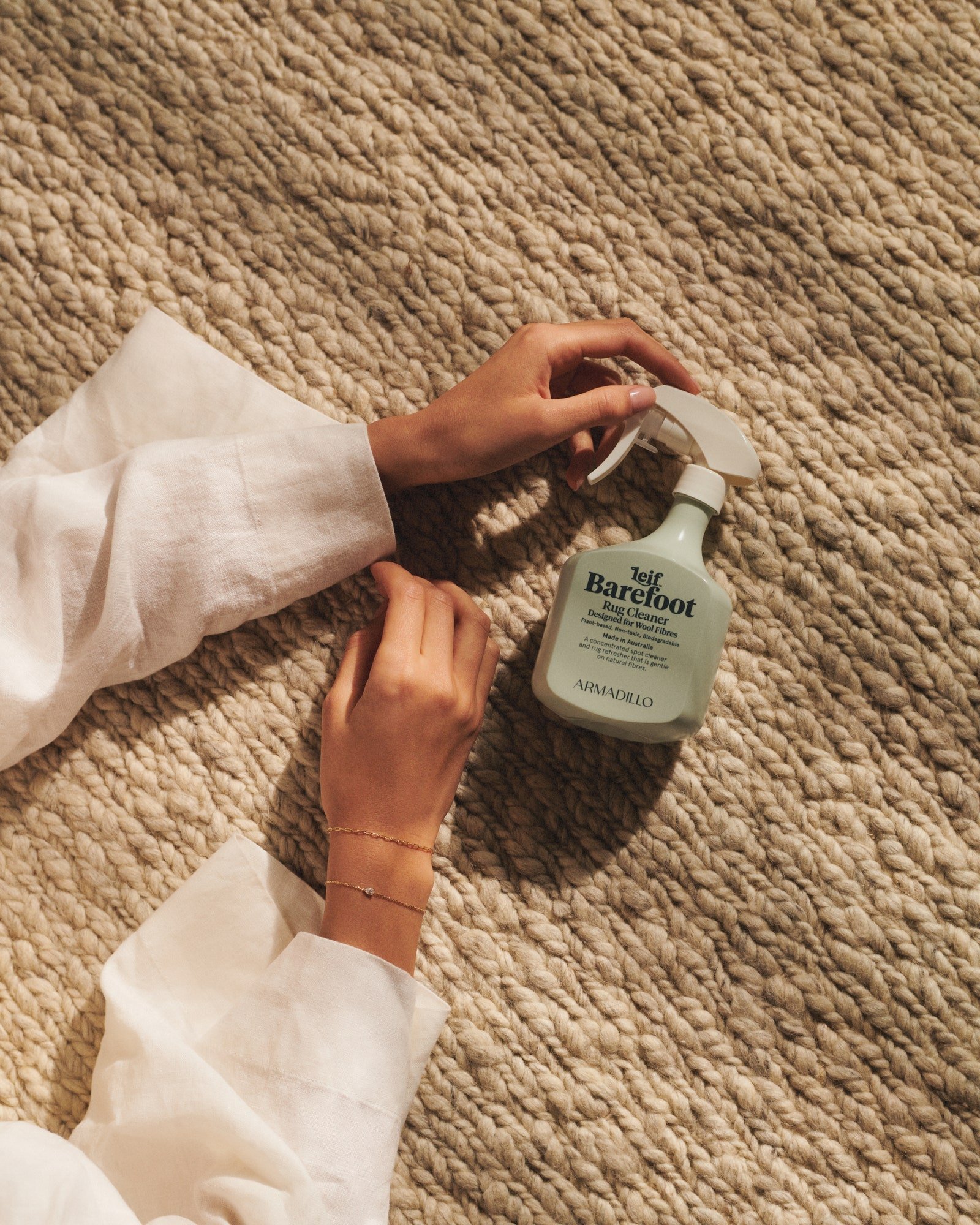 Barefoot rug cleaner by Armadillo and Leif