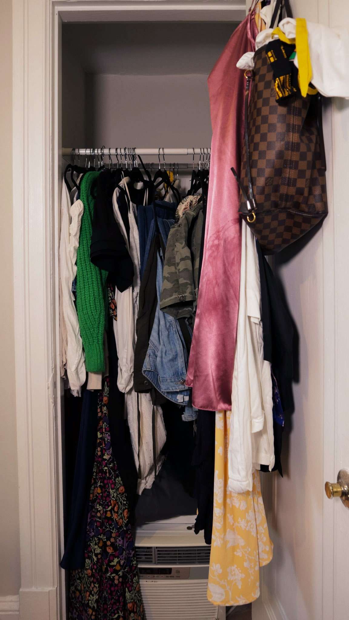 The lessthanoptimal closet layout before….