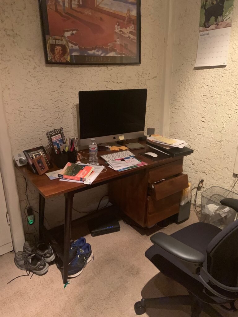 BEFORE The existing second bedroom was dark cramped and being used as a makeshift office.