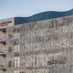 Perforated Metal Panels with a Gene-Inspired Design Provide Shade