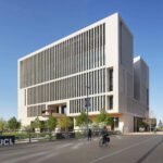 Stanton Williams designs textured-concrete forms for UCL’s Marshgate