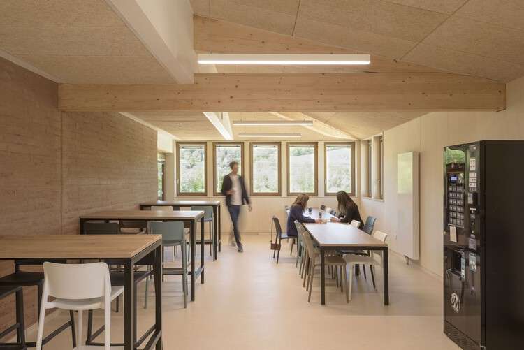 Moselle and Madon Community Headquarters / Studiolada - Interior Photography, Dining room, Table, Windows