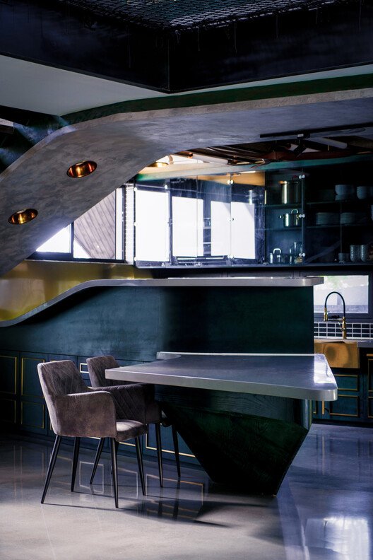 Haushaus / Akitephile - Exterior Photography, Lighting, Chair, Glass