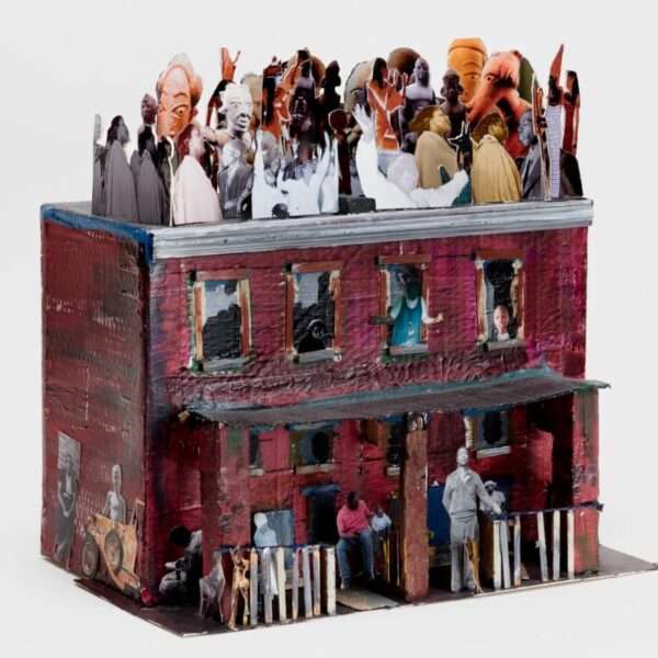 A Changing Community and Lived Experiences Converge in Leroy Johnson’s Mixed-Media Houses