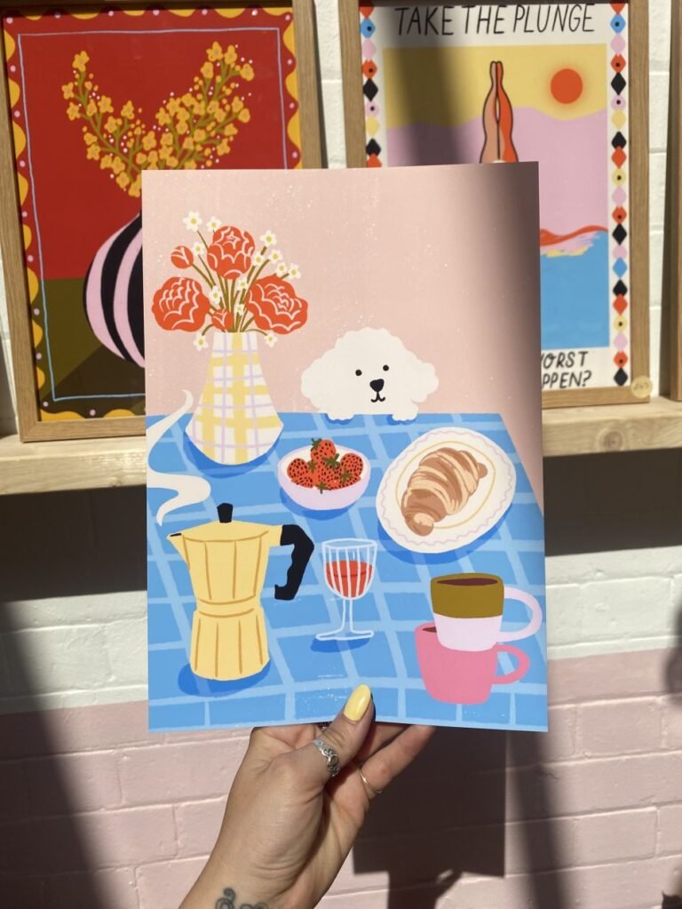 'I'm a maximalist, so it's all colour and pattern,' says Emmy Lupin