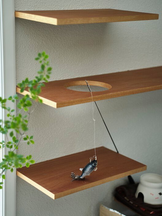 Fueda House / ROOVICE - Interior Photography, Wood, Shelving