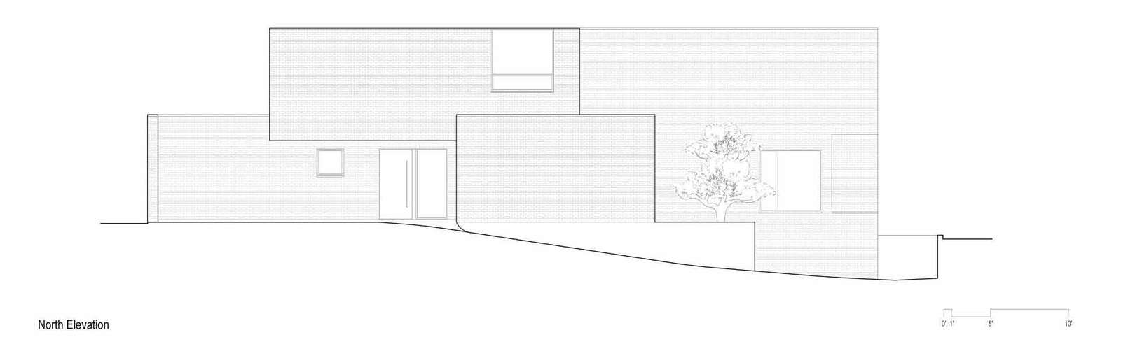 The architectural drawings for a modern three storey home.