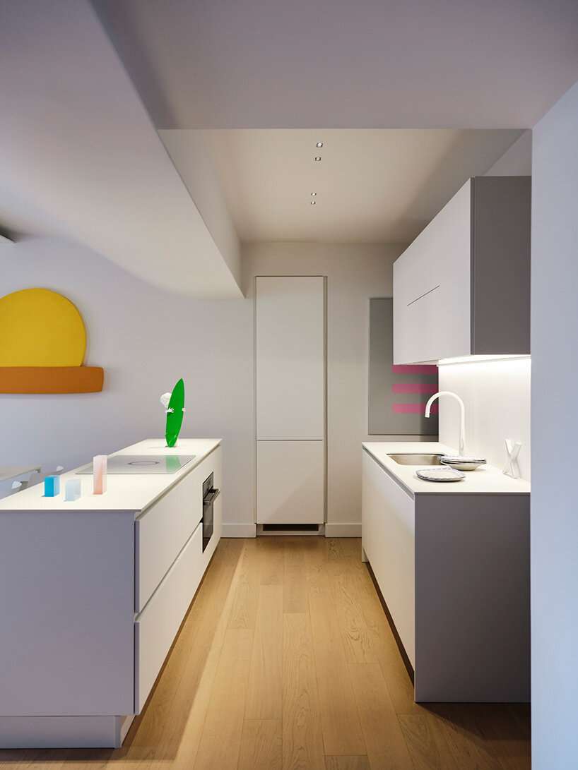 vibrant artworks by iacopo capone-doumas transform athens apartment into living gallery