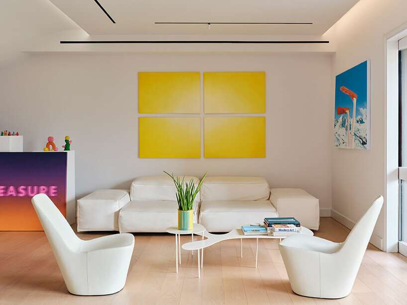 vibrant artworks by iacopo capone-doumas transform athens apartment into living gallery