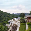 Overhead view of the terrace on the east side of the hotel. Image © Nikken Sekkei Beijing Xitan Hotel Landscape Design / Nikken Sekkei - Exterior Photography, Garden