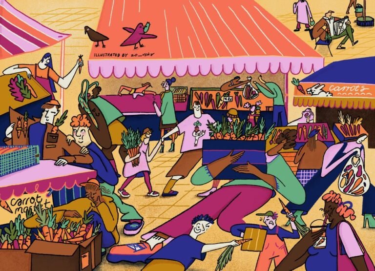 For the carrot issue of Rebel Roots magazine.