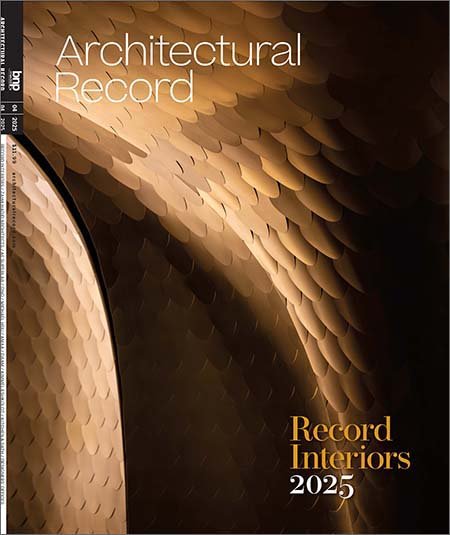Cover of Architectural Record, April 2025, with Hotel Romeo.