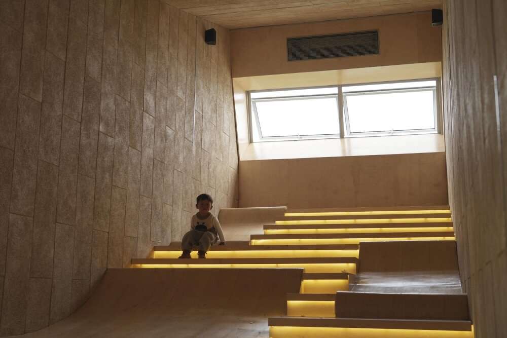 trio of inflated pavilions create rural café, cinema, and library amid rice fields in china