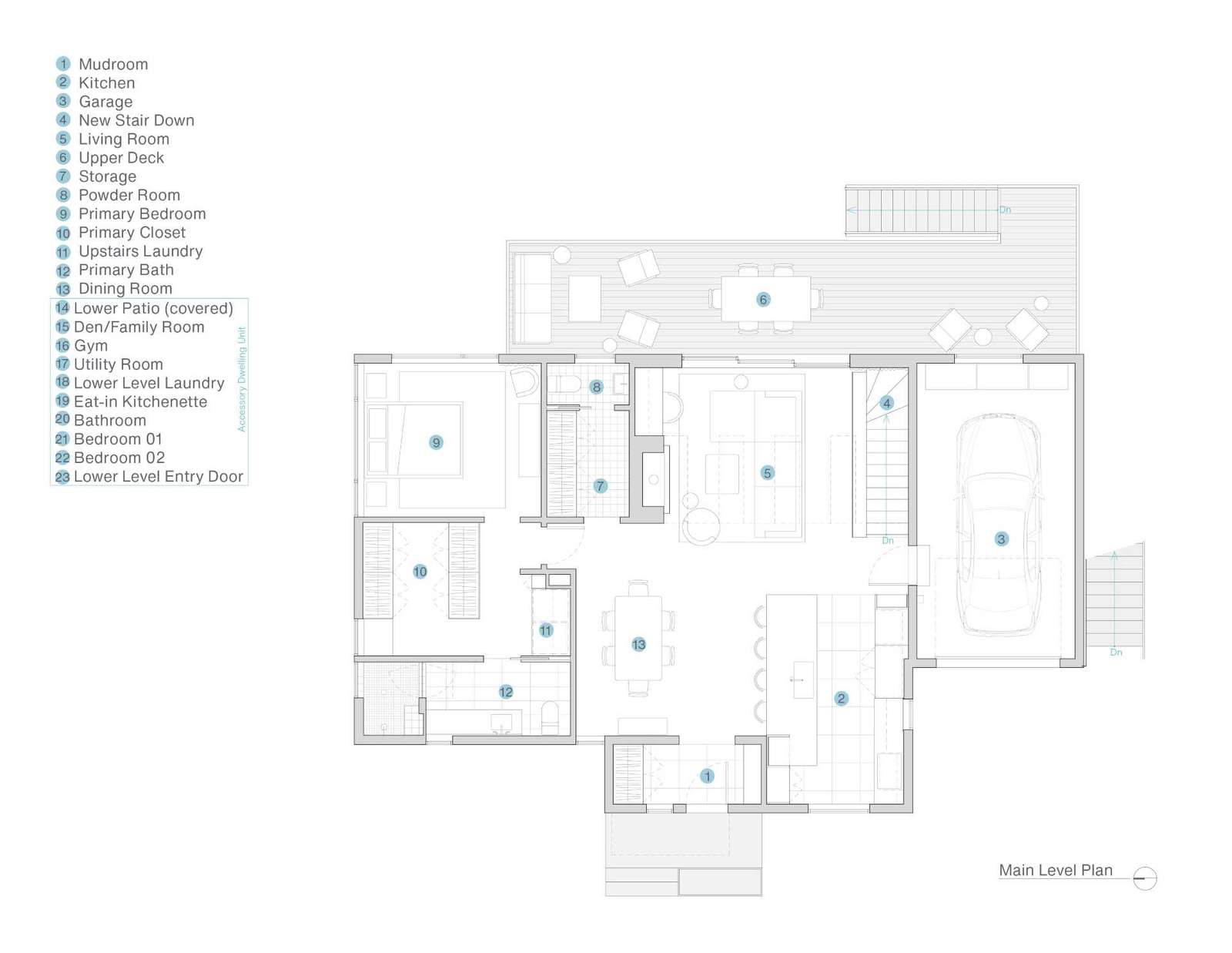 The floor plans of a renovated home.