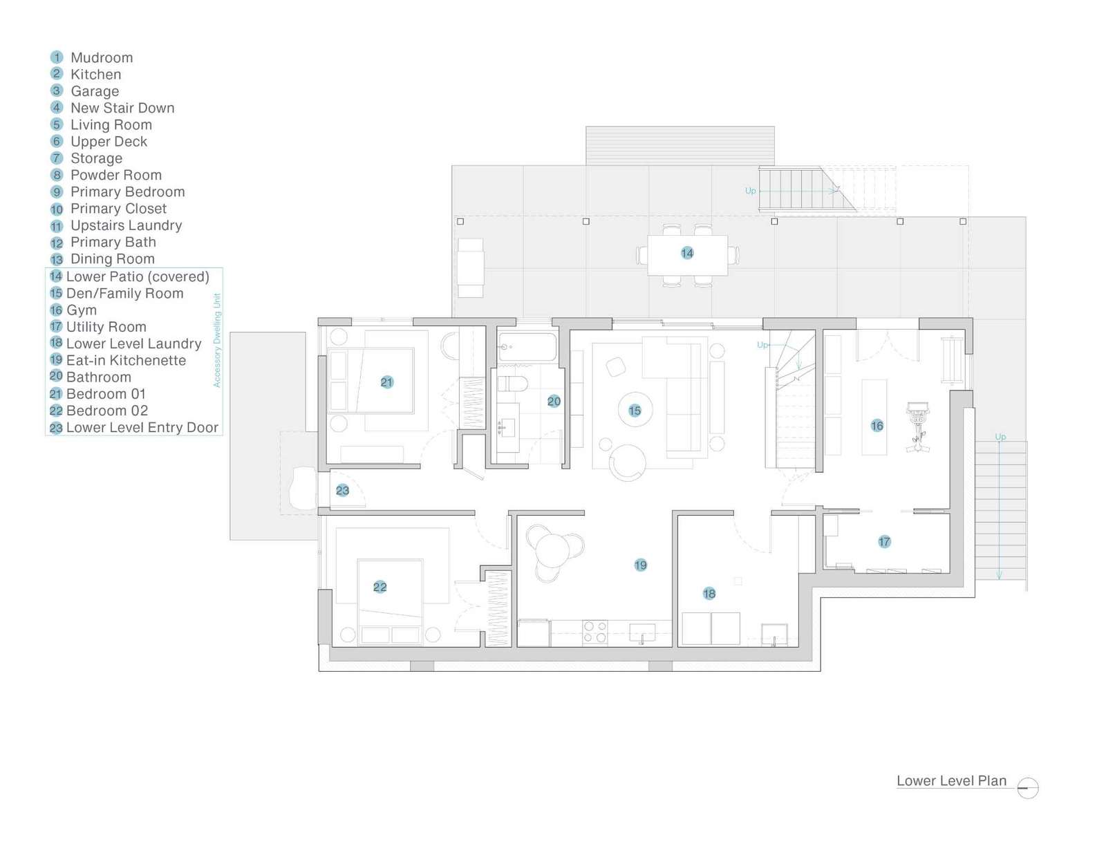 The floor plans of a renovated home.