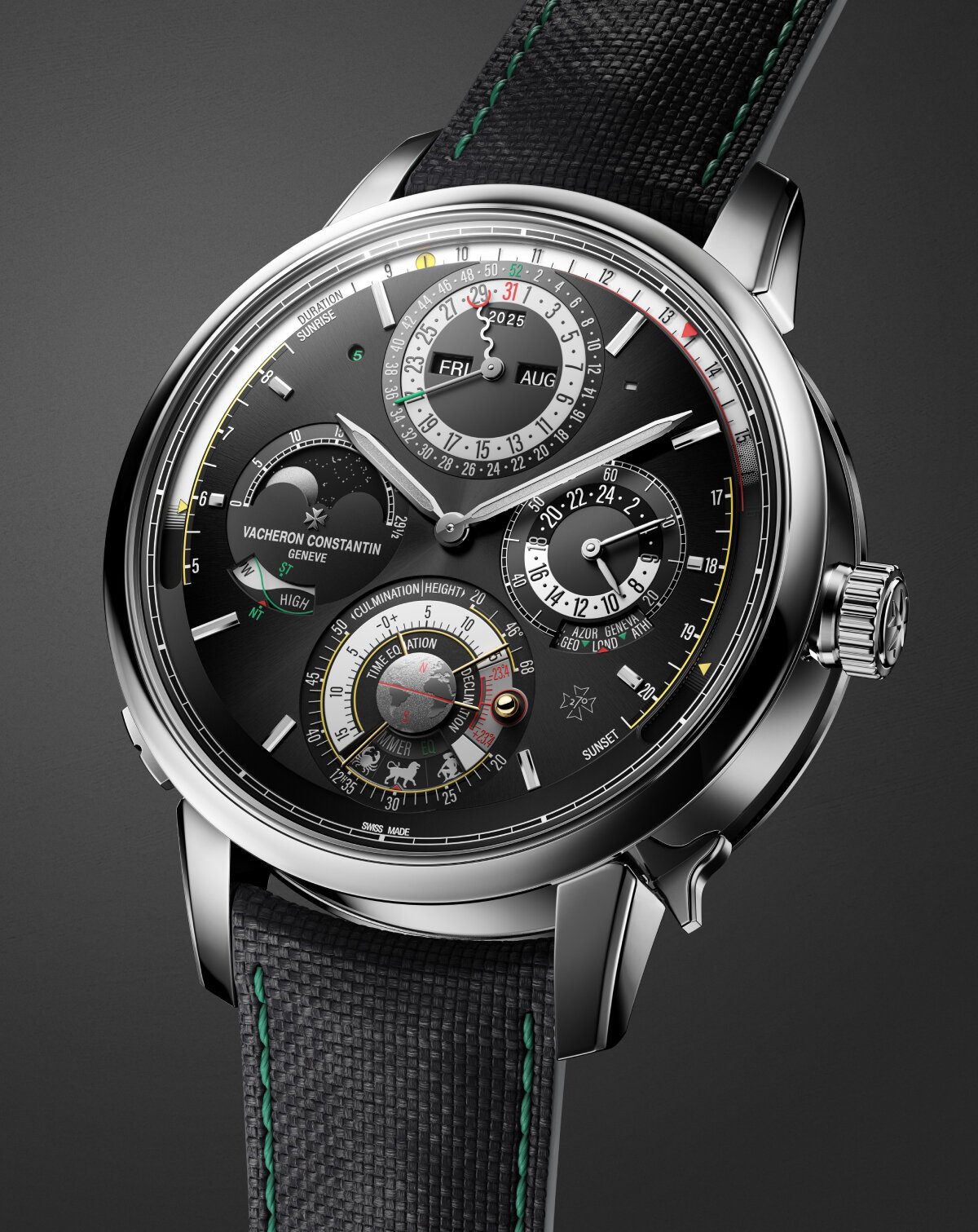 vacheron constantin's 'most complicated wristwatch ever' tracks both standard and solar time