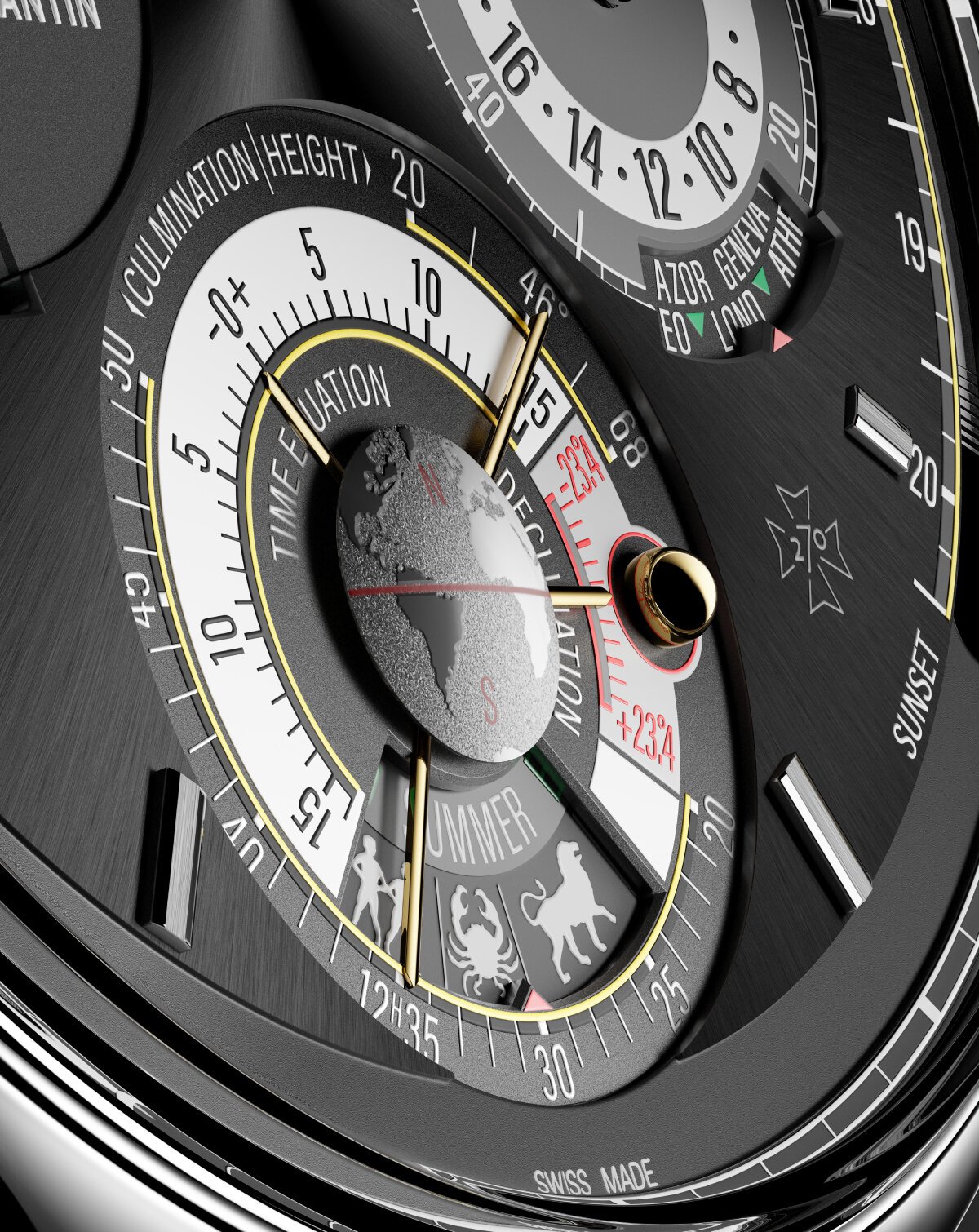 vacheron constantin's 'most complicated wristwatch ever' tracks both standard and solar time