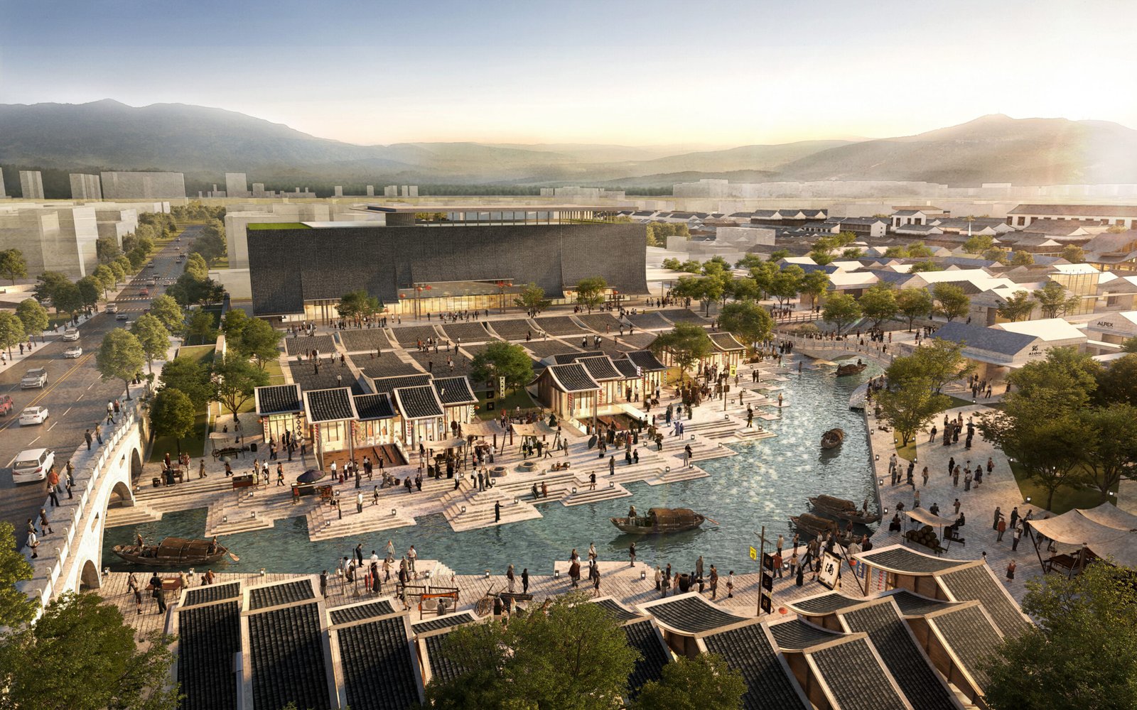 Urban design on both sides of Zhongxing Road in Shaoxing Ancient City_02-architizer