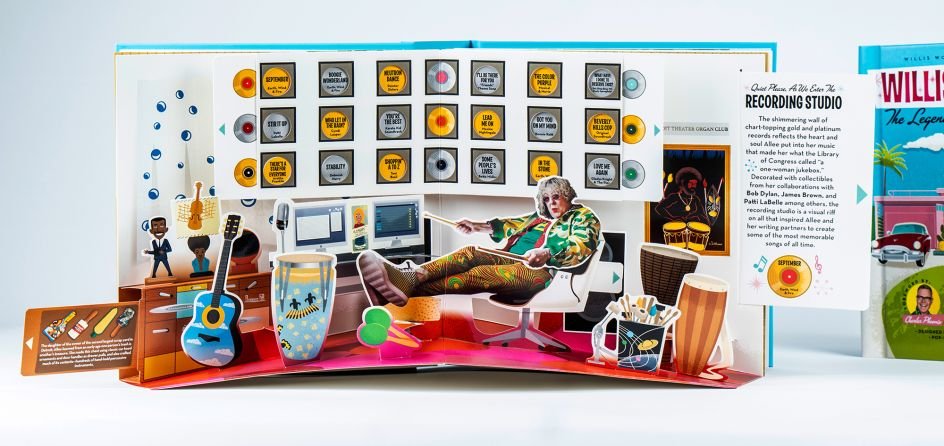 And the studio complete with Neal's artwork.