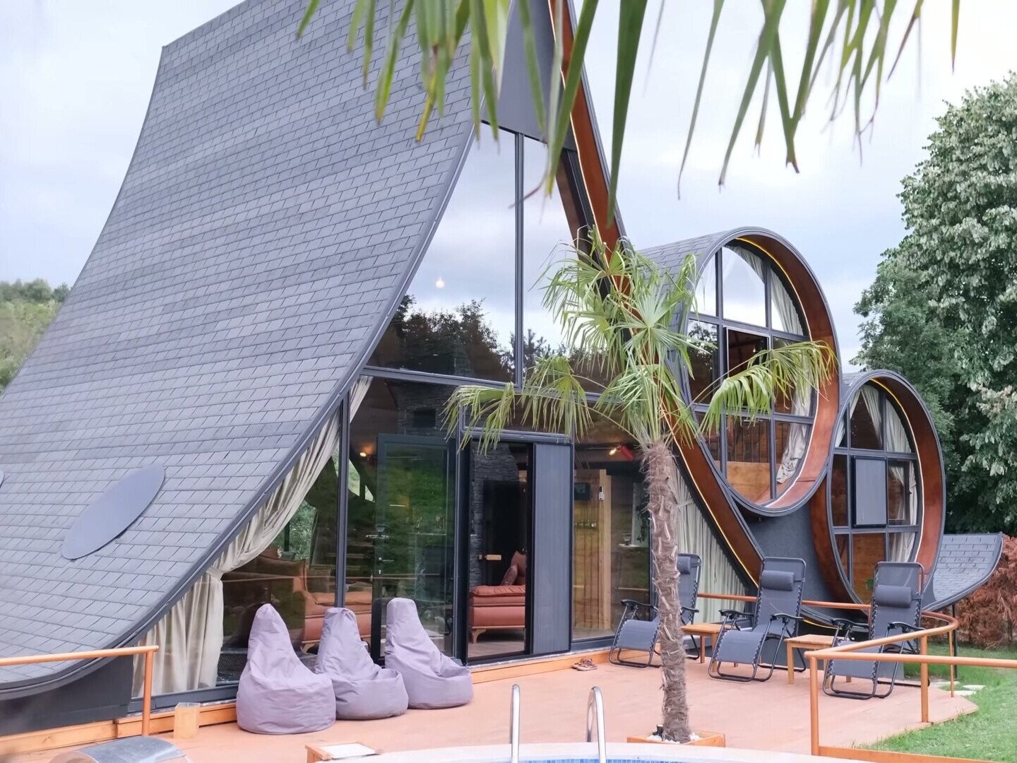 Step inside a serene Japanese-inspired vineyard house in Sapanca, Turkey. Surrounded by nature and designed for relaxation, this unique retreat features a heated pool, marble jacuzzi, sauna, and minimalist interiors, all set on a private one-acre plot. A hidden gem blending modern design with tranquil outdoor living.