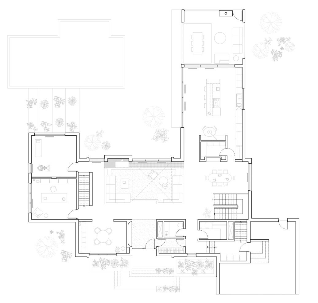 Explore the layout of this modern home through the floor plans.