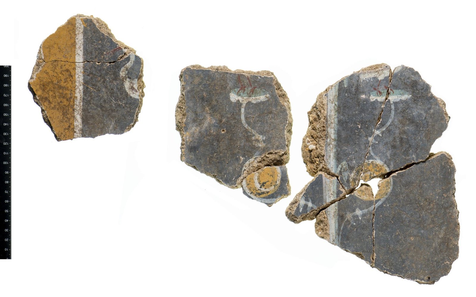 fragments of a Roman fresco