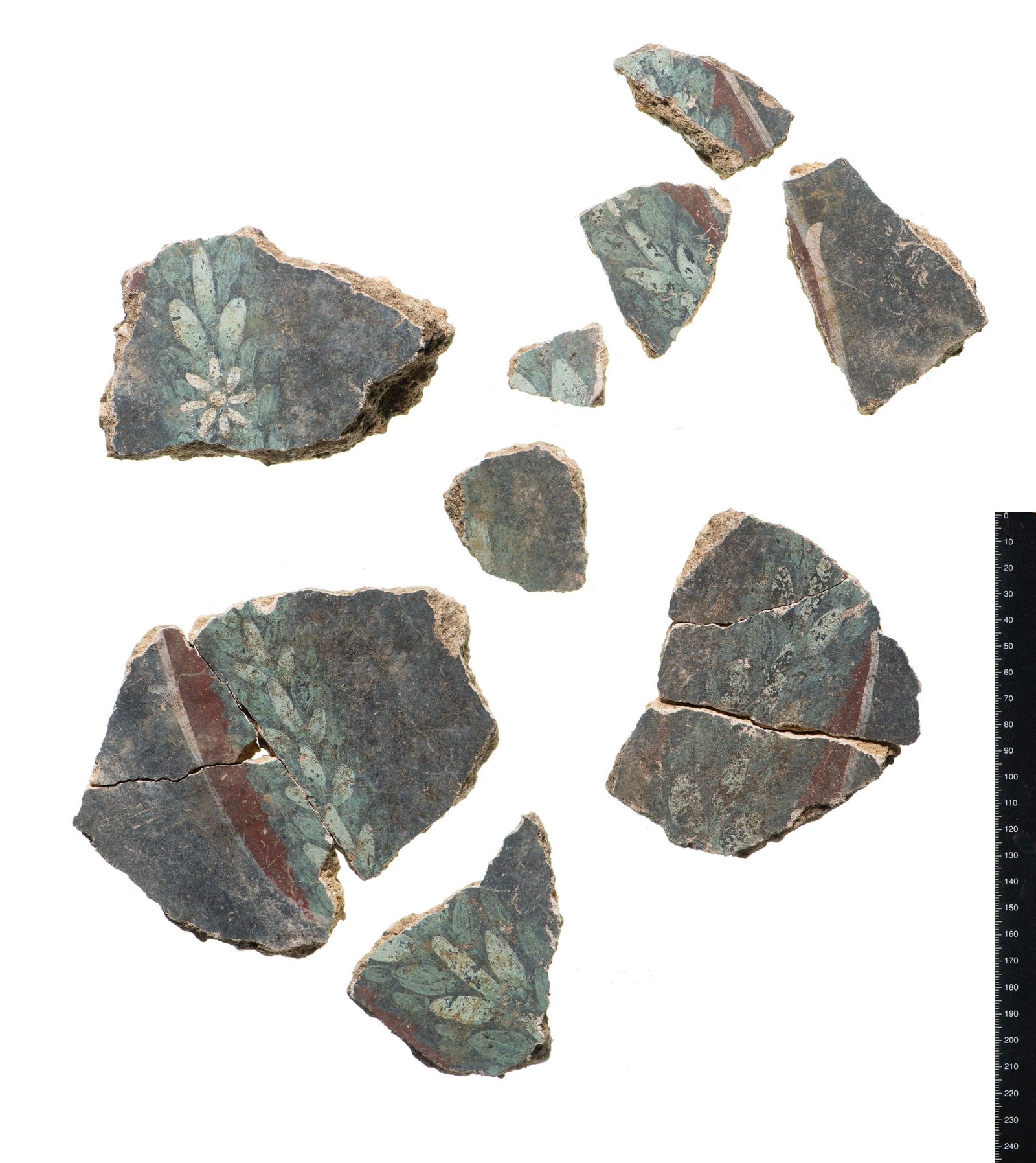 fragments of a Roman fresco