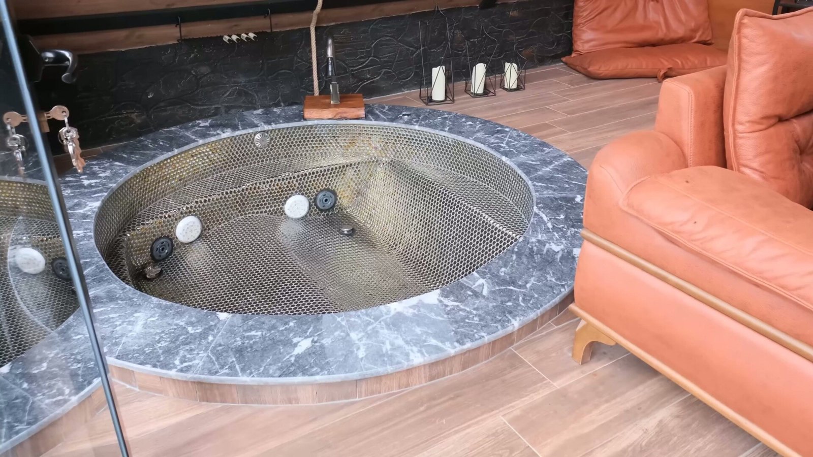 Step inside a serene Japanese-inspired vineyard house in Sapanca, Turkey. Surrounded by nature and designed for relaxation, this unique retreat features a heated pool, marble jacuzzi, sauna, and minimalist interiors, all set on a private one-acre plot. A hidden gem blending modern design with tranquil outdoor living.