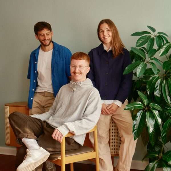 Sabina and the Studio Morfar team - Torsten Power (middle) and Miguel Gallo (left)