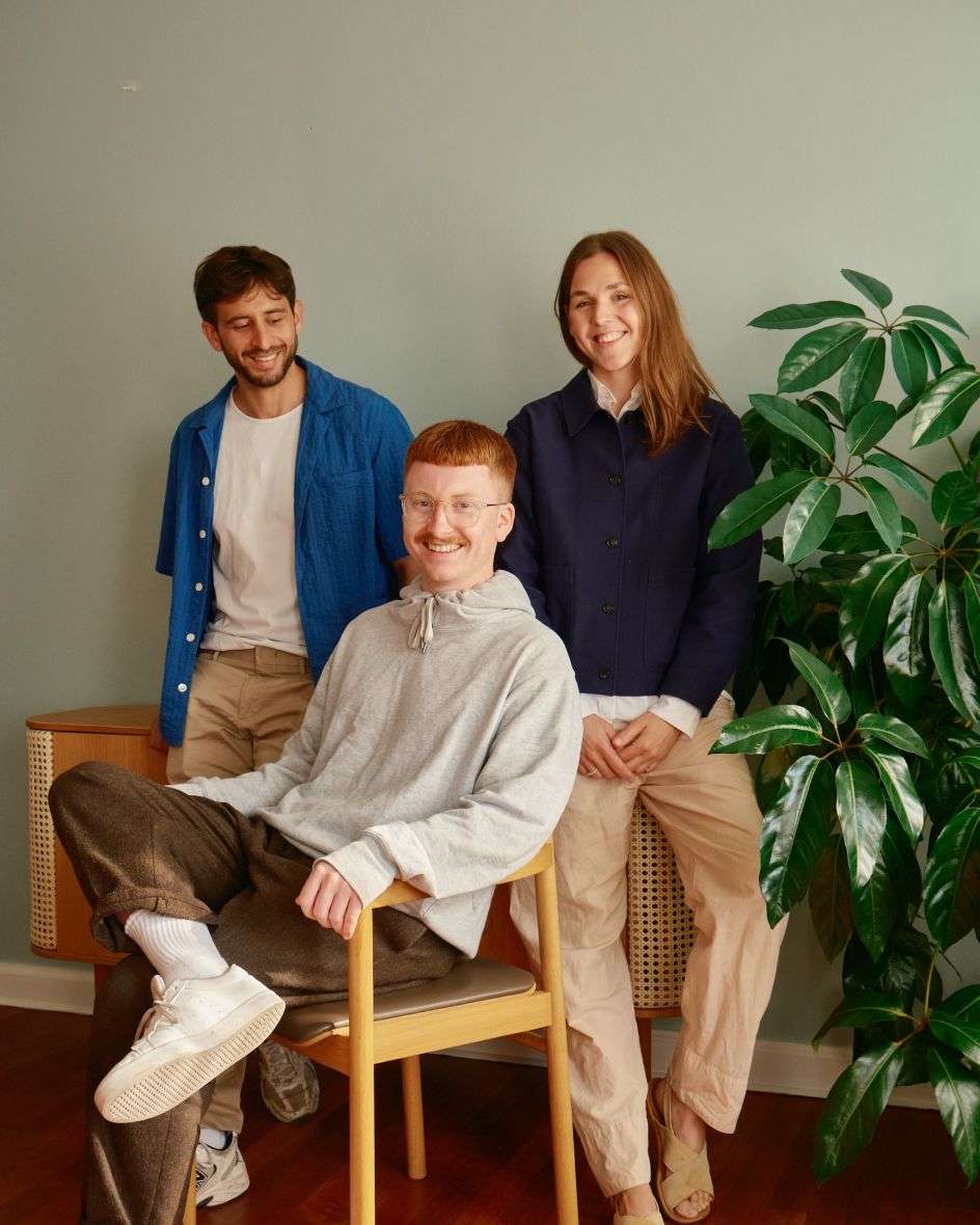 Sabina and the Studio Morfar team - Torsten Power (middle) and Miguel Gallo (left)