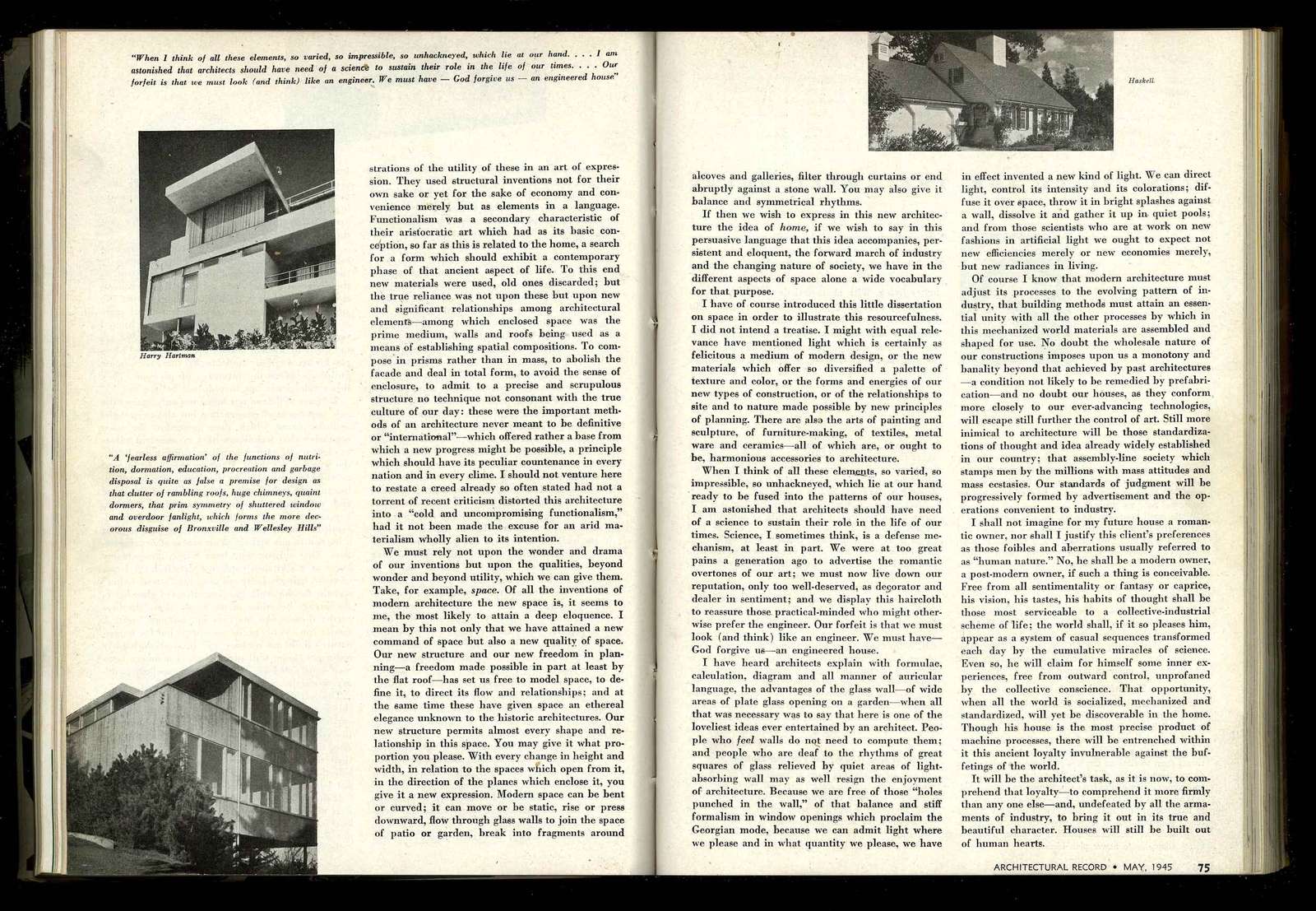 Architectural Record, May 1945 Architectural Record, May 1945