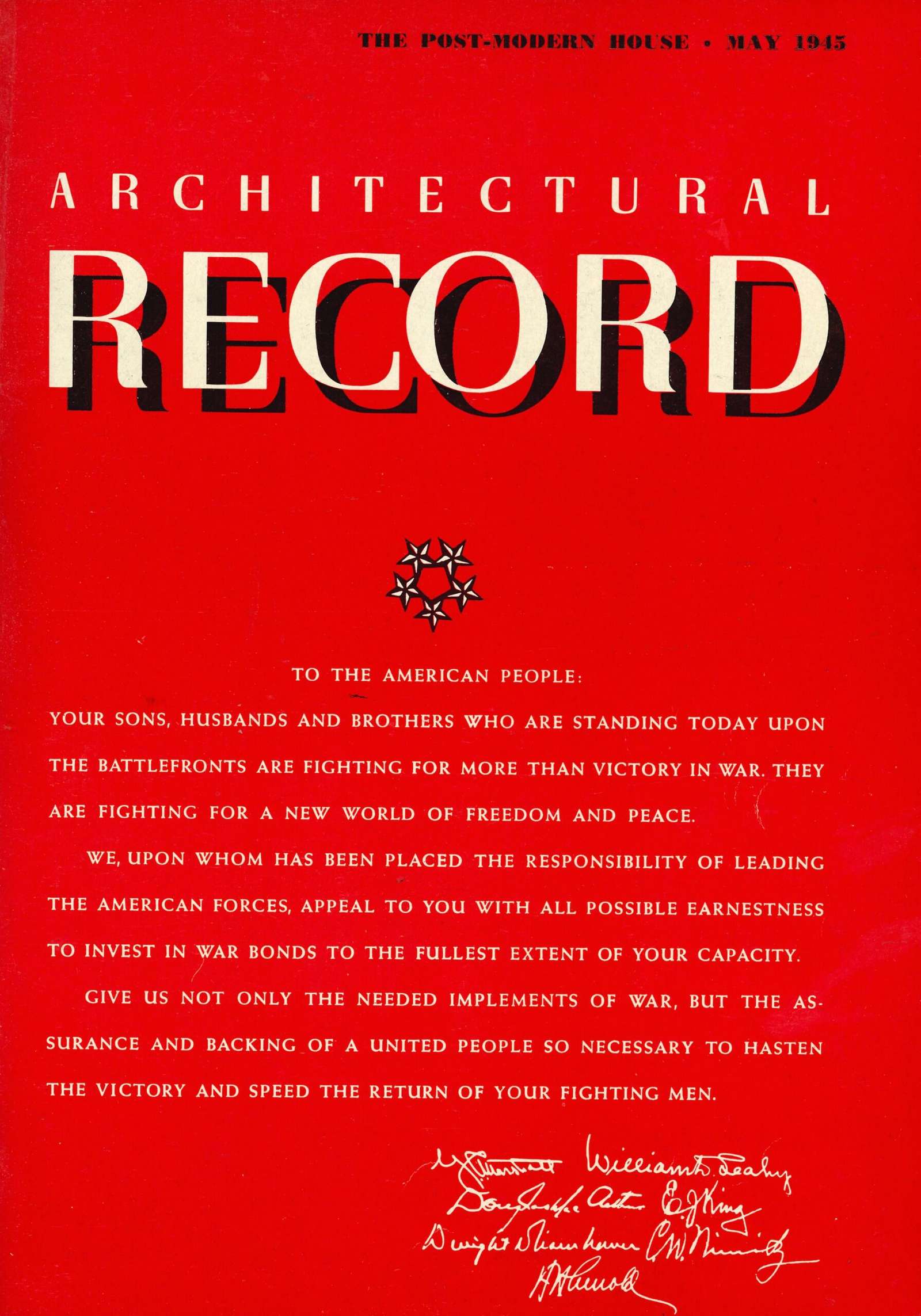 Architectural Record, May 1945