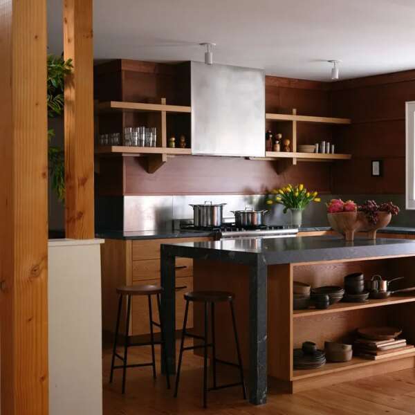 California Roots, Japanese Influences, and a Map of Ohio Complete This Creative Couple’s Texas Craftsman