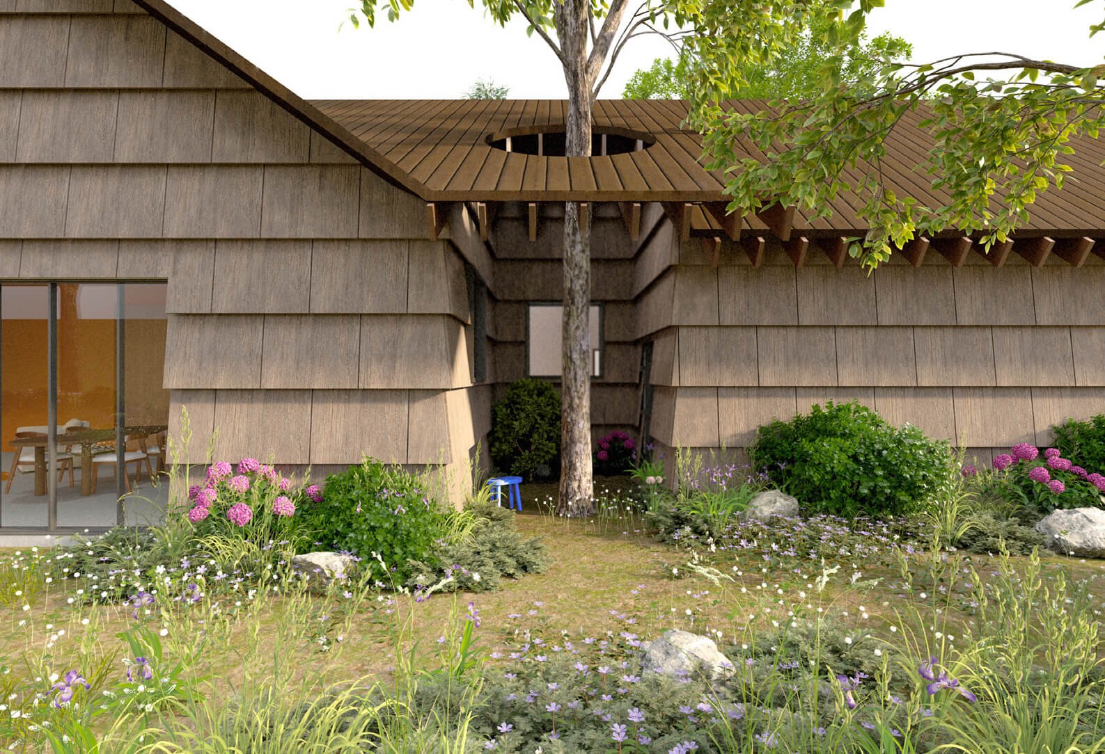 NO NAME House Among the Trees Rendering