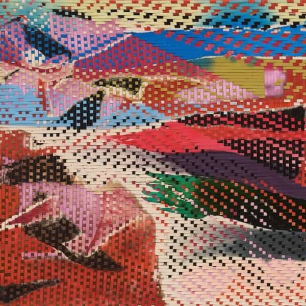 an abstract woven composition by Miguel Arzabe