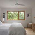 The Roost Residence / OPAL - Interior Photography, Bedroom, Wood, Lighting, Bed