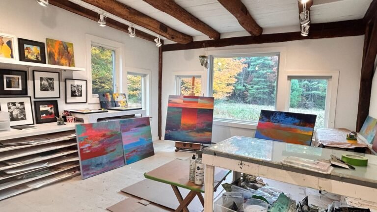Curling Up in a Cozy Art Studio