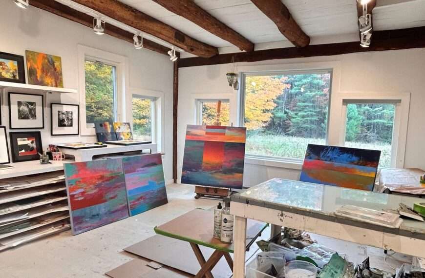 Curling Up in a Cozy Art Studio