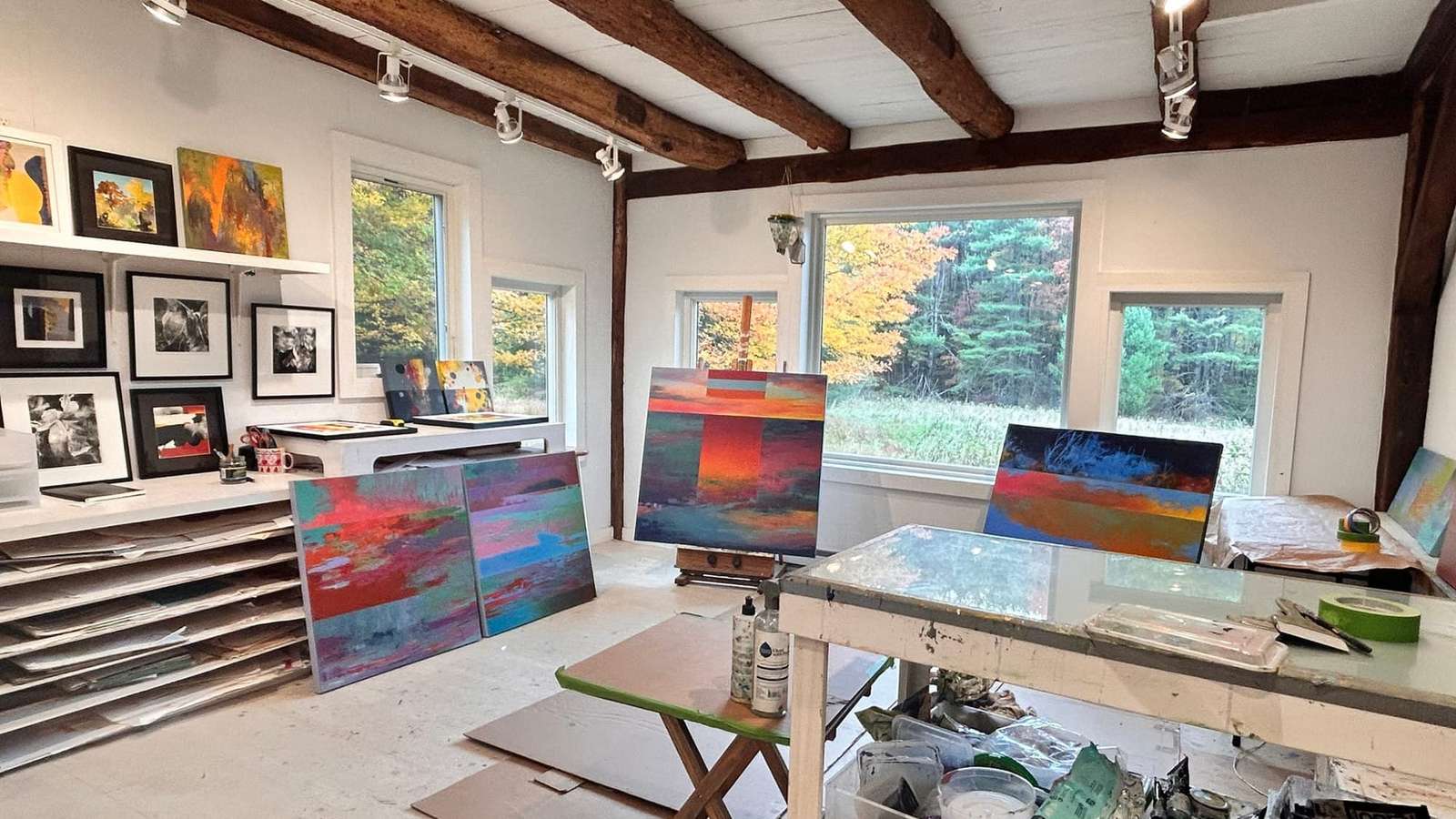 Curling Up in a Cozy Art Studio