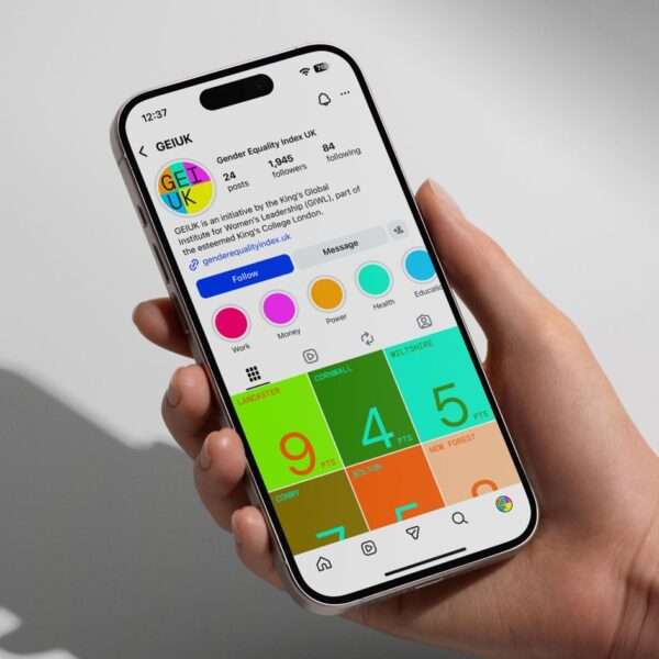 Pentagram designs identity for first-of-its kind gender equality mapping tool