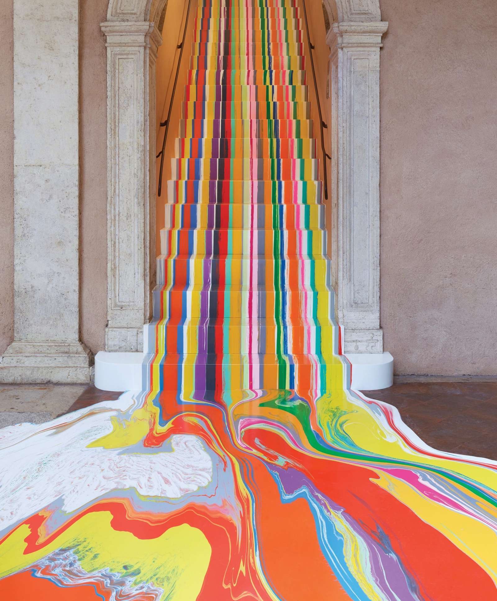 a colorful flood installation