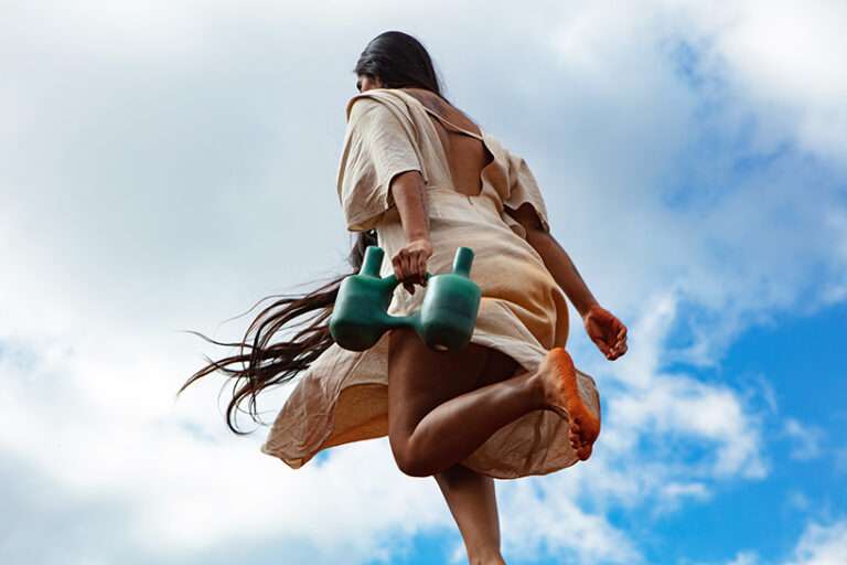 turquoise resin reimagines peruvian clay whistling vessels for vicús collection