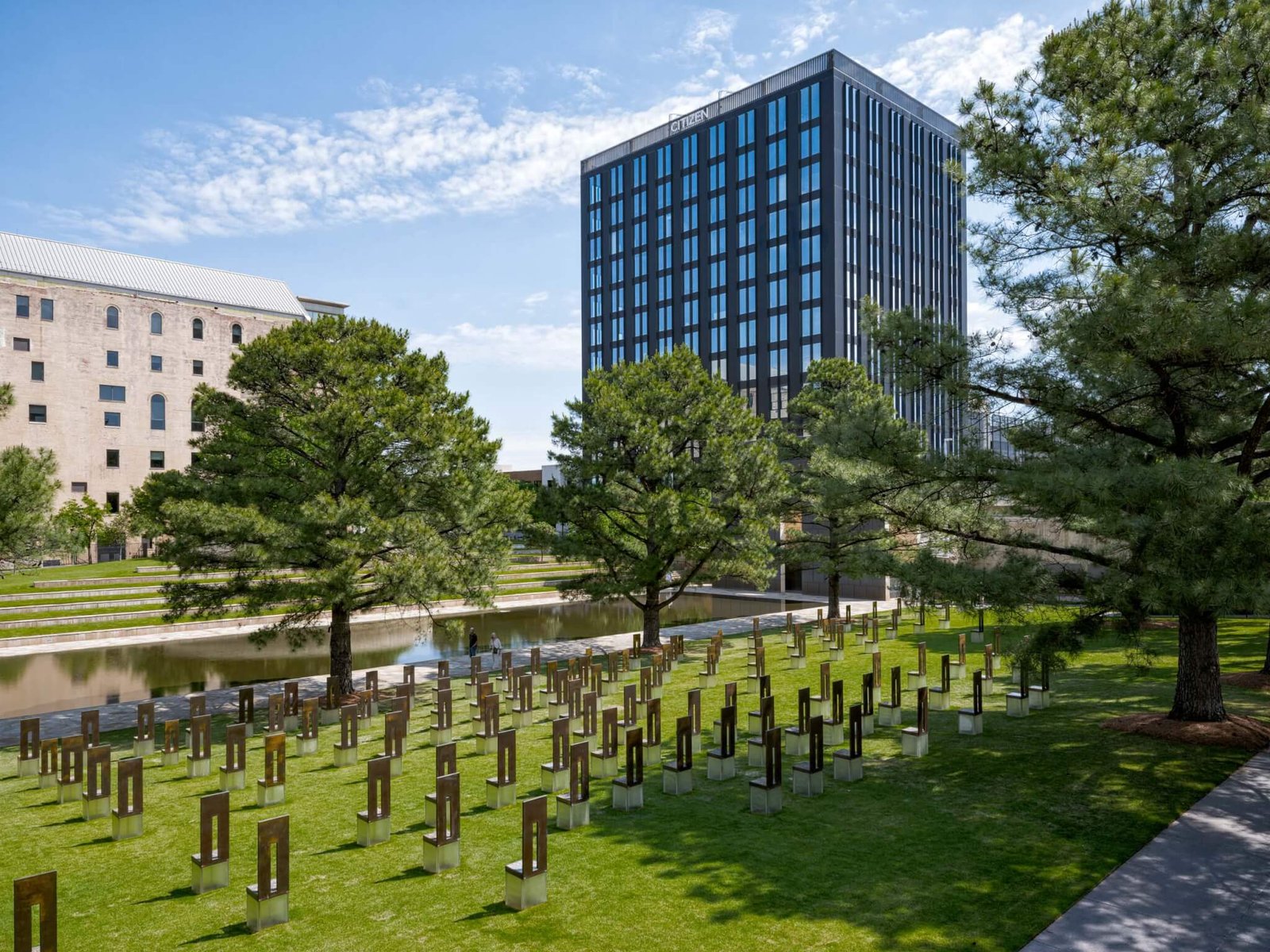 view of the citizen from the oklahoma city national memorial
