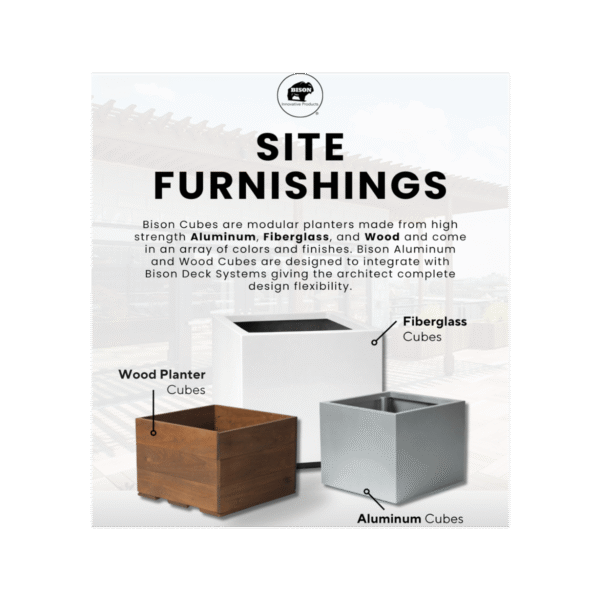 Bison Innovative Products: Site Furnishings Product Offerings