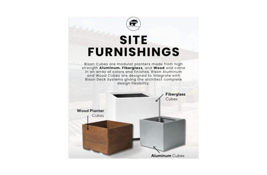 Bison Innovative Products: Site Furnishings Product Offerings