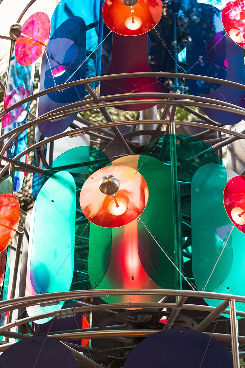 cake-like layers stack into a shared motion installation in china, bringing strangers into sync - 6