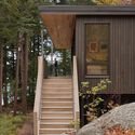 Long Lake Cottage / Dubbeldam Architecture + Design - Exterior Photography, Wood, Stairs, Deck