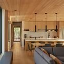 Long Lake Cottage / Dubbeldam Architecture + Design - Interior Photography, Wood, Table, Chair