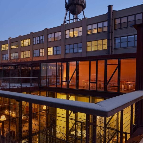 exterior of the lighthouse in Greenpoint, Brooklyn